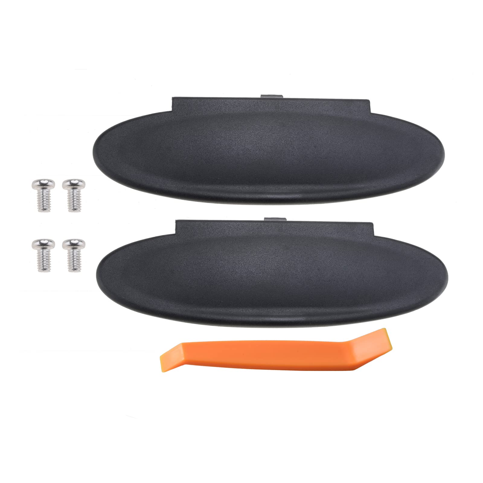 Photo 1 of AMSPRAC Replacement Sun Visor Vanity Mirror Covers Driver or Passenger Side Visor Mirror Lid for Porsche 996/997-911 986/987 for Boxster for Cayman 1996-2010 2Pcs Black