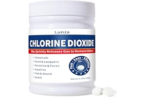 QUBIT Chlorine Dioxide Odor Removal – Professional-Grade Home & Car Deodorizer – Removes Smoke, Pet, Urine & Chemical Smells – Safe, Residue-Free Freshness – 1 Pack