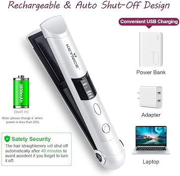 keynice cordless straighteners