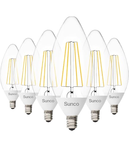 Sunco 10 Pack Dusk to Dawn LED Outdoor Light Bulb B11, Edison