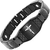 Willis Judd Christian Bracelet For Men With Crucifix Christian Religious Gift 8.5inch Titanium