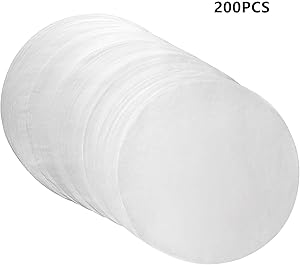200pcs Parchment Paper Baking Circles 6 Inch Diameter, Baking Paper Liners for Baking Cakes, Cooking, Dutch Oven, Air Fryer, Cheesecakes, Tortilla Press