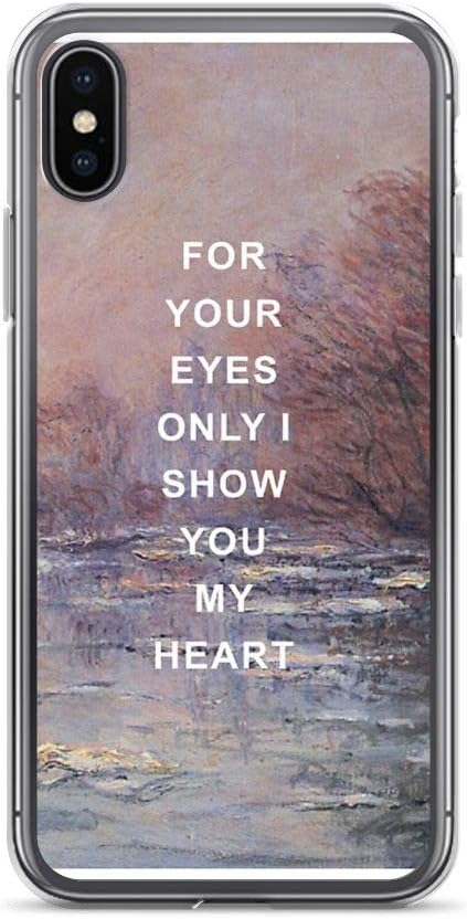 iPhone XR Pure Clear Case Cases Cover If I Could Fly Lyrics x Claude Monet