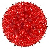 Starlight Sphere - 50 Red Mini Lights - Green Wire - Indoor/Outdoor