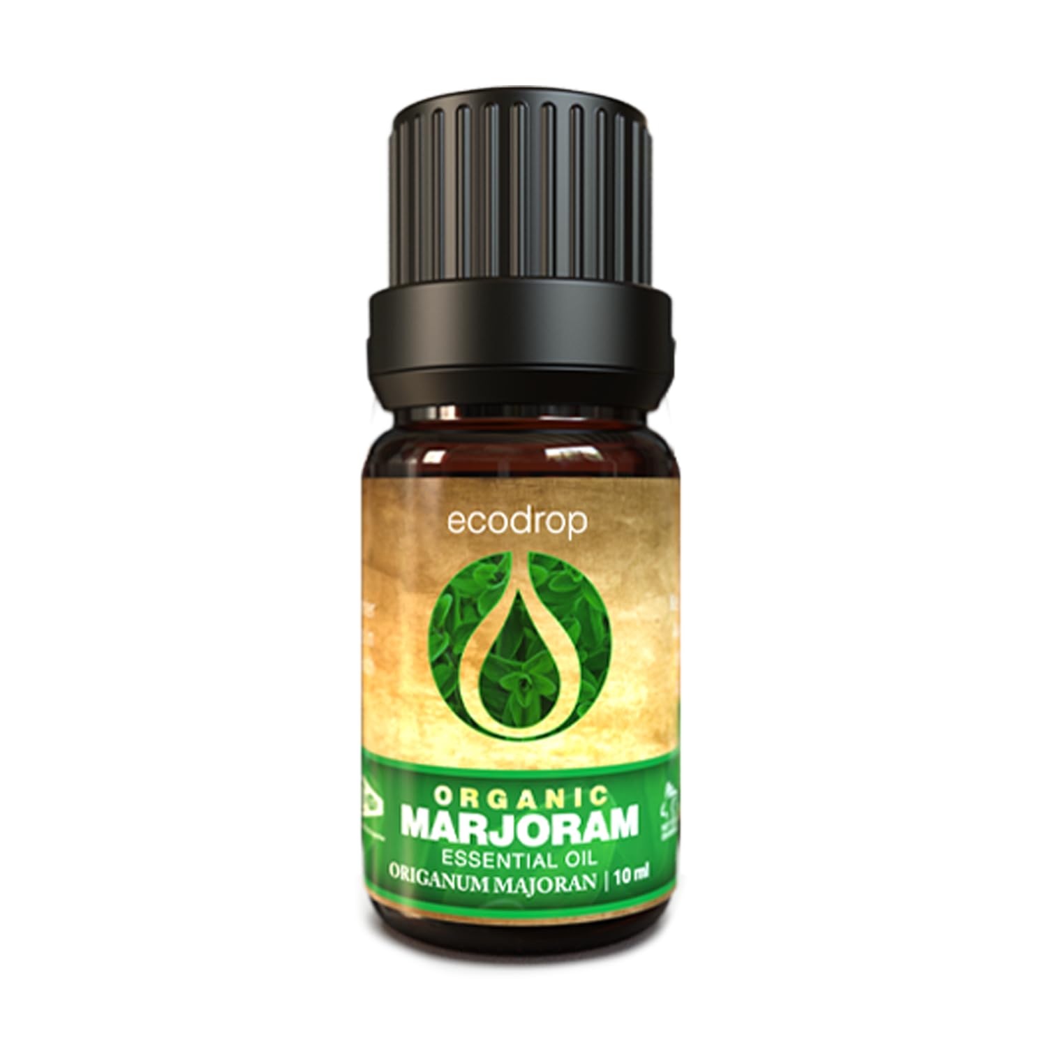 Ecodrop Pure Marjoram Essential Oil - 10ml | 100% Natural Egyptian Origanum Majorana Oil | Aromatherapy Diffuser, Massage, Skincare & Bath Oil for Relaxation, Mood & Calm | Organic