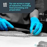 UNIGLOVES Unicare Blue TPE Disposable Gloves Medium Box of 200 GS0233 view 5