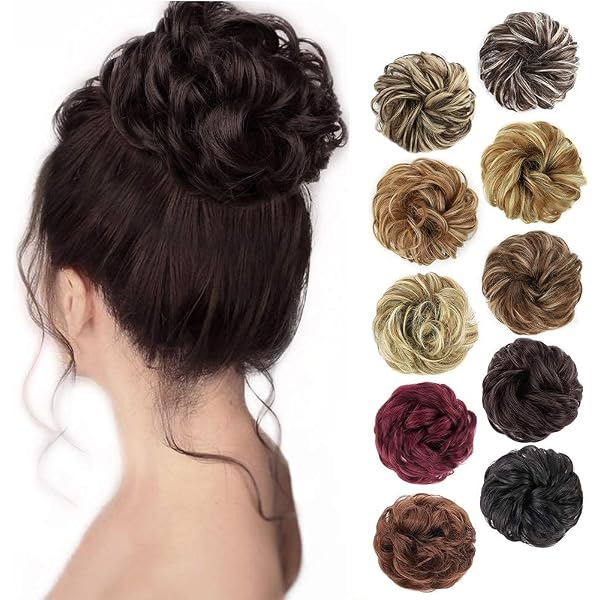 26" Long Clip-In Synthetic Hair Extension Ponytail - Curly/Wavy, Heat Resistant, Multiple Colors