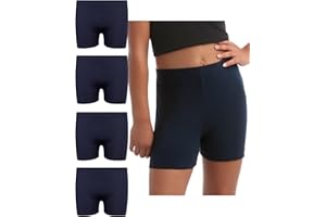 Only Girls by Rene Rofe Active Playground School Uniform Dance Shorts (4 Pack)