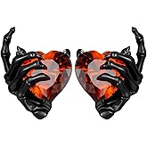 Hallloween Skeleton Hand Earrings for Women Cute Ghost Dangle Drop Earrings for Women Gothic Skull Hand Witch Bat Earring Rock Party Hallloween Earring Jewelry