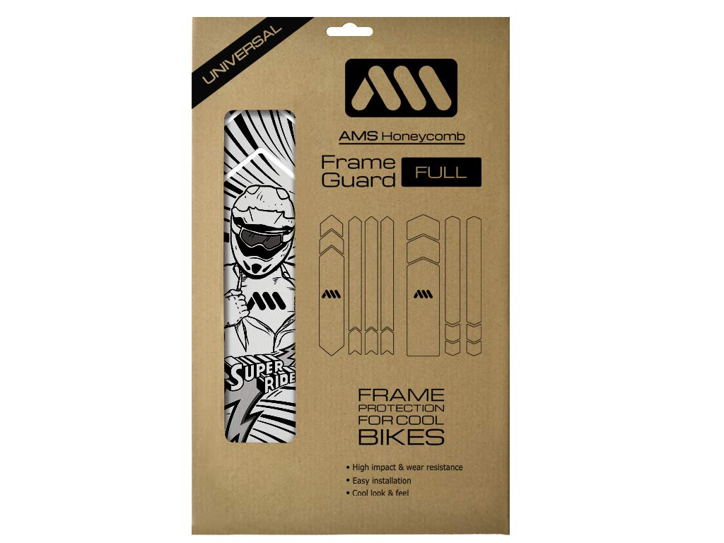 All Mountain Style Unisex's AMS Frame Guard Full, Super Rider Black