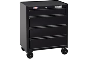 CRAFTSMAN 1000 Series 26.5-in W x 32.5-in H 4-Drawer Steel Rolling Tool Cabinet (Black)