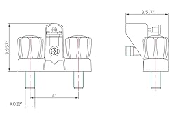 Dura Faucet DF-SA110S-SN RV Tub & Shower Faucet