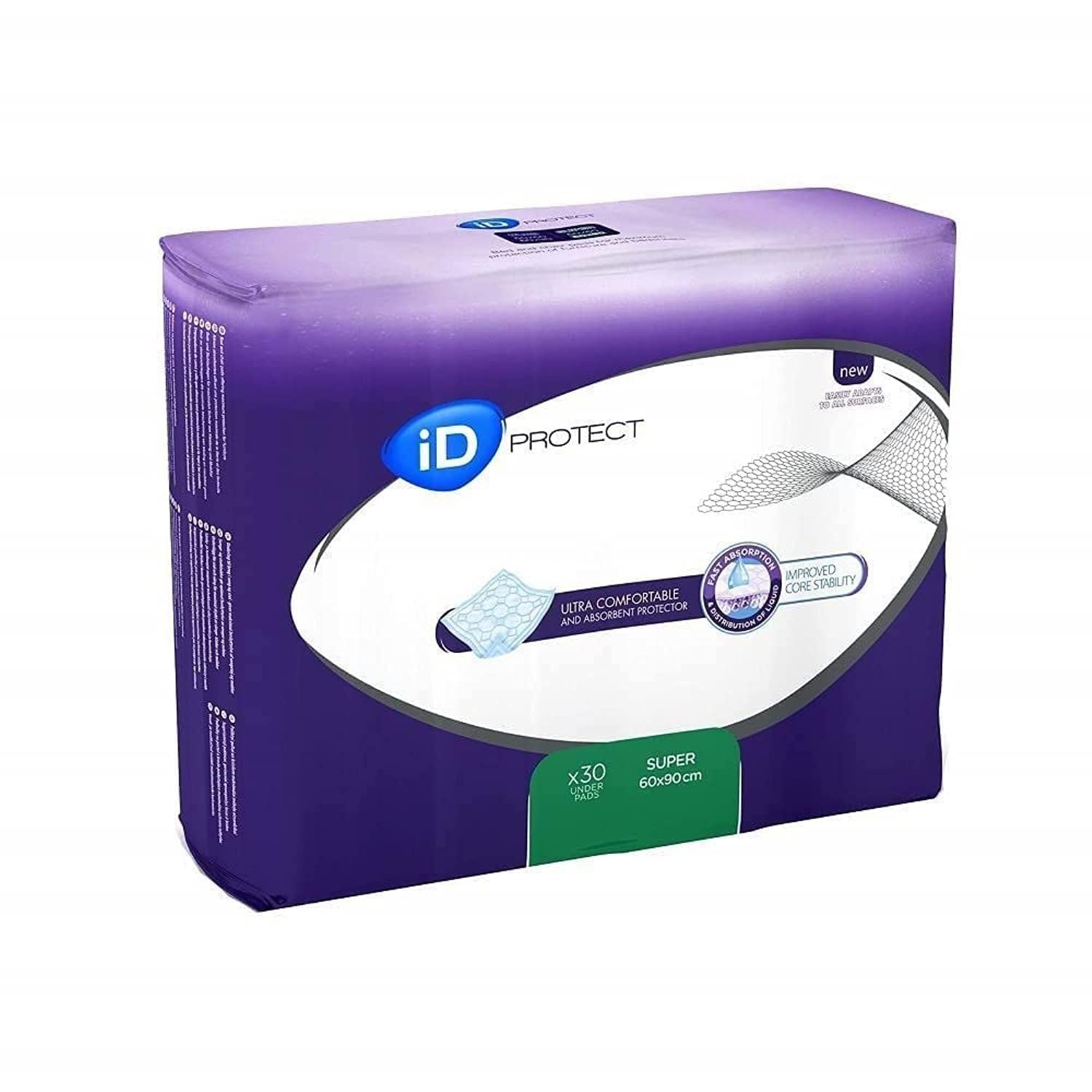 ID Discreet Protect Super Incontinence Bed Protector - 60 x 90 cm