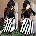 Hotone Headband+belt+solid Top+striped Skirts 4pcs Set Kids Girls Outfits Dress (3T)