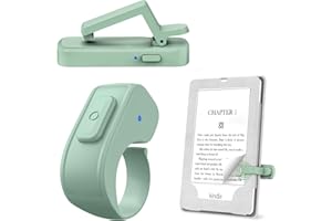 Page Turner Ring for Kindle,Remote Control for iPhone iPad Android Tablets E-Readers,Clicker Page Turner for Kindle Accessori