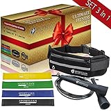 Exercise bands set - jump rope light - resistance bands set - set 3 in 1 - skipping rope - fitness exercise bands - workout band - running belt - money clip belt - portable jump rope - home exercise