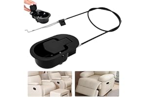 Snillok Recliner Replacement Parts Universal Sofa Chair Recliner Pull Handle Replacement with Cable, Metal Couch Release Leve