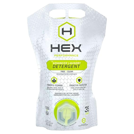 HEX Performance Advanced Laundry Detergent, Free + Clear, 35 loads