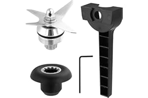 Blender Blade Replacement Fit for Vitamix Blender 64oz 32oz Container, Stainless Steel Parts and Plastic Blender Blade Replac