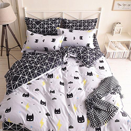 Amazon Com Moon Daughter Batman Pattern Bedding Black White