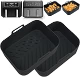 YQL Enlarge Thickened Air Fryer Silicone Liner 20x15x7cm Ninja 9.5L
