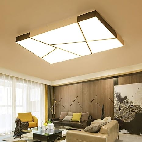 Lxsehn Modern Simple Geometric Led Ceiling Light Living Room