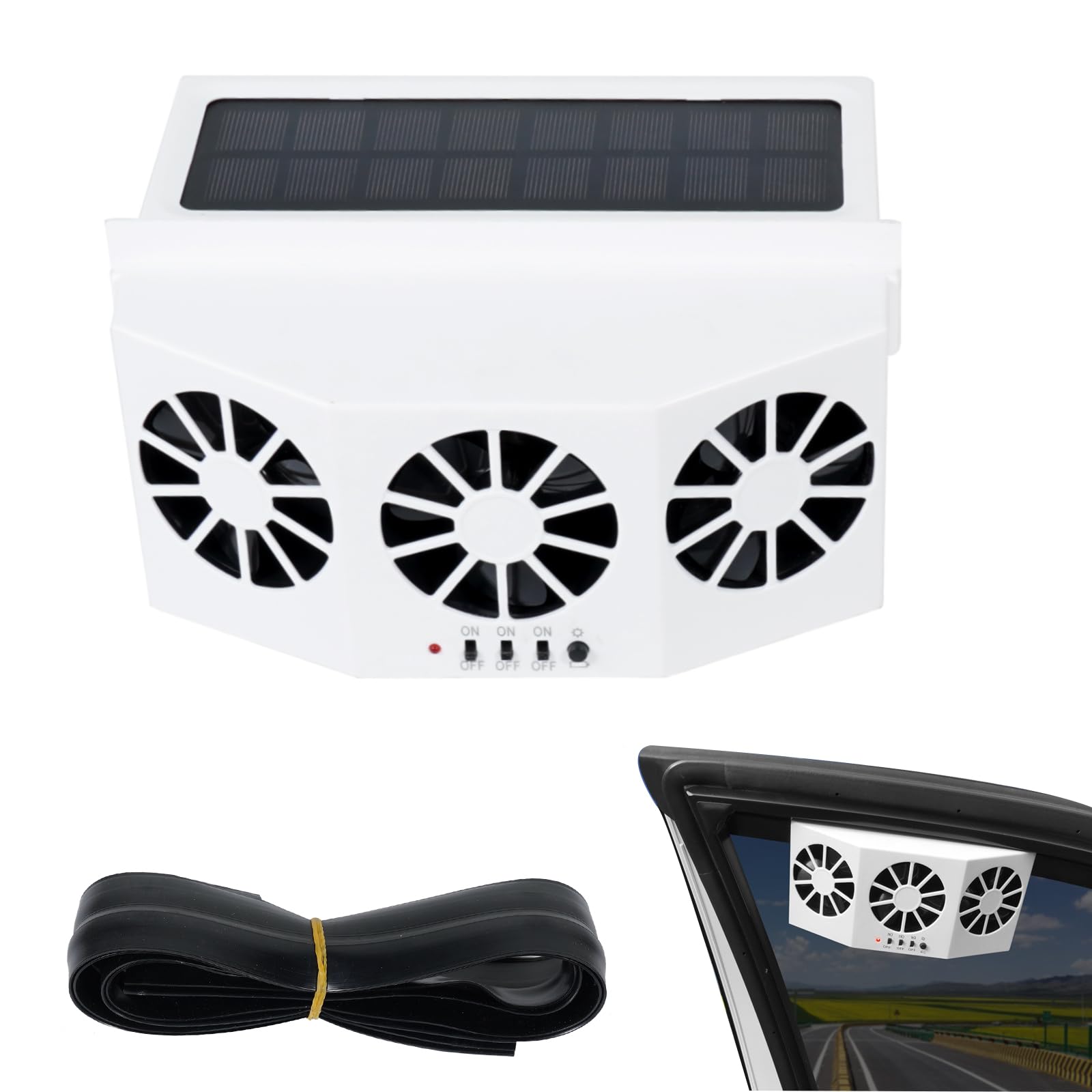 Solar Powered Fan For Car 3 Cooler Solar Powered Fan Car Ventilator Saving