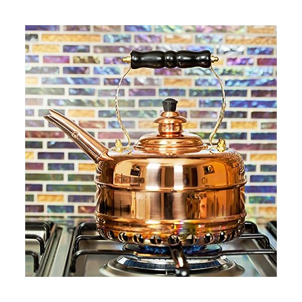 Simplex Kettles Buckingham Solid Copper No. 1 Copper Finish 1.9 Quart