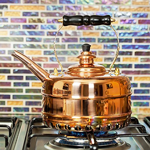 Simplex Kettles Buckingham Solid Copper No. 1 Copper Finish 1.9 Quart