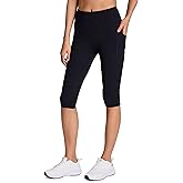 RBX Active Women's Squat Proof Training Capri, Moisture Wicking High Impact Ultra Cropped Capri Legging with Pockets