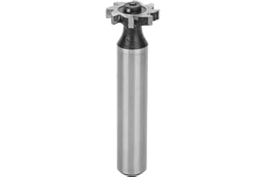 T Slot Cutter Bit Straight Shank Dovetail Cutter Half Round Keyway HSS T Slot Cutter Bit End Mill 3 x 16 x 10mm