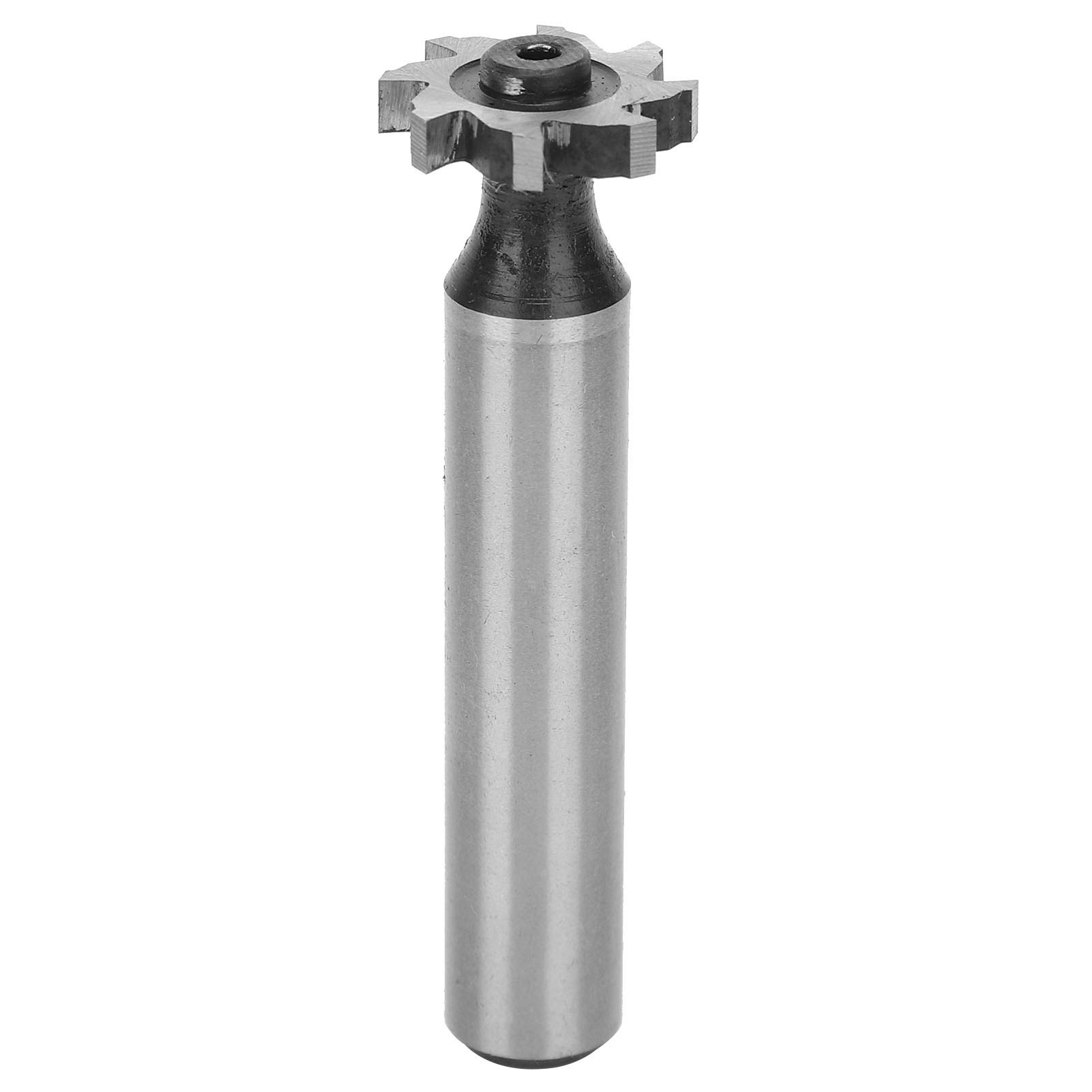 BORDSTRACT HSS T-Slot Milling Cutter, Professional T-Slot Cutter, Straight Shank, Woodruff Key Seat Cutter, Woodworking Tools for Milling Steel, Aluminum, Copper, 3x16x10mm