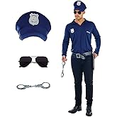Fun Shack Mens Police Officer Costume - Adult Cop Costume for Men - Halloween