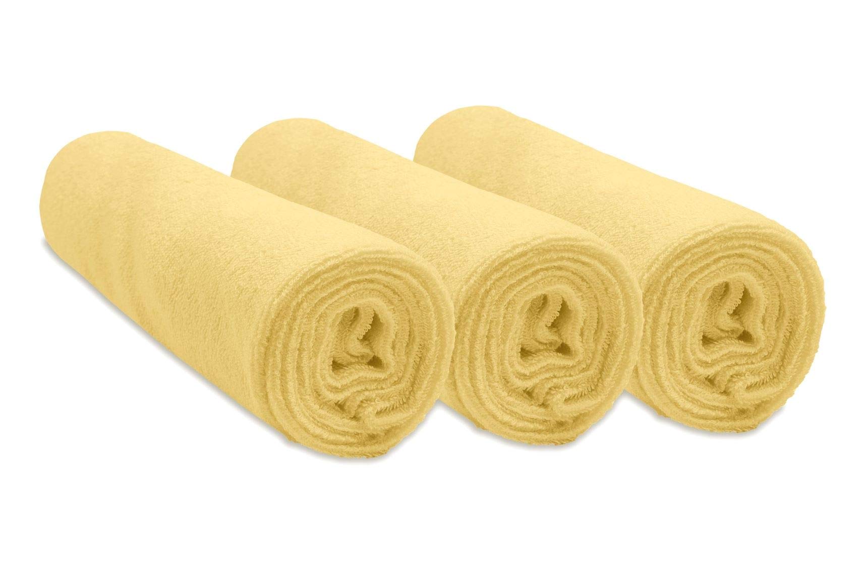 Set of 3 Cotton Changing Mat Covers 50 x 70 cm – 7 Colours Available (Straw)