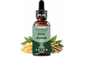 Liquid Supplement Drops for Thyroid Support, Detox Cleanse, Metabolism, Non-GMO, Vegan, Plant-Based Herbal Blend, Fast-Absorb