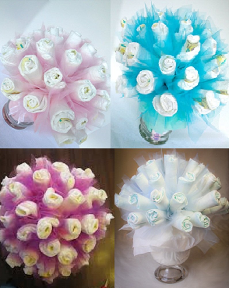 baby diaper bouquet