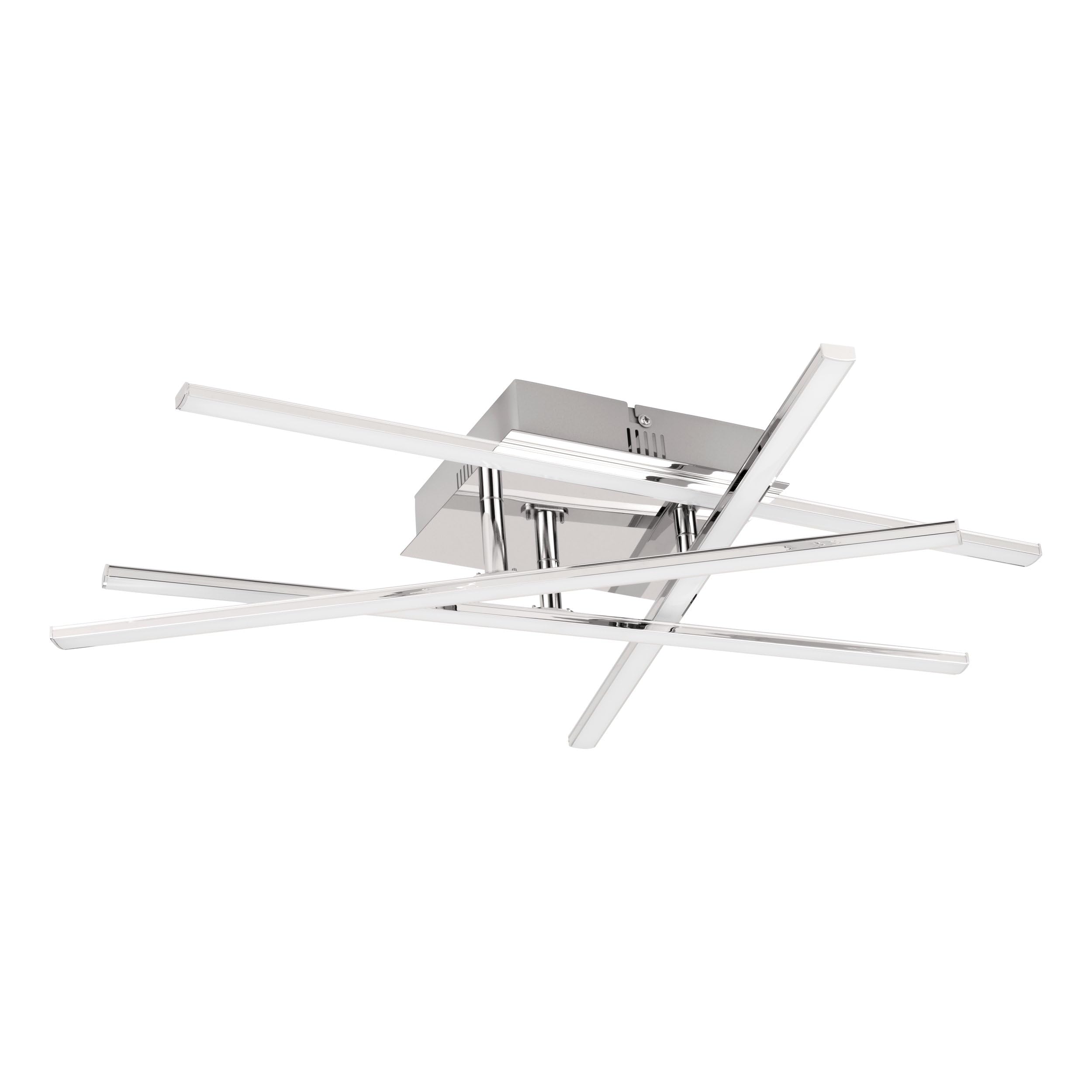 Eglo Lasana 95567 Ceiling Light, Steel, Integrated LED, 18 W, Matt Nickel Chrome 95567 — image 1