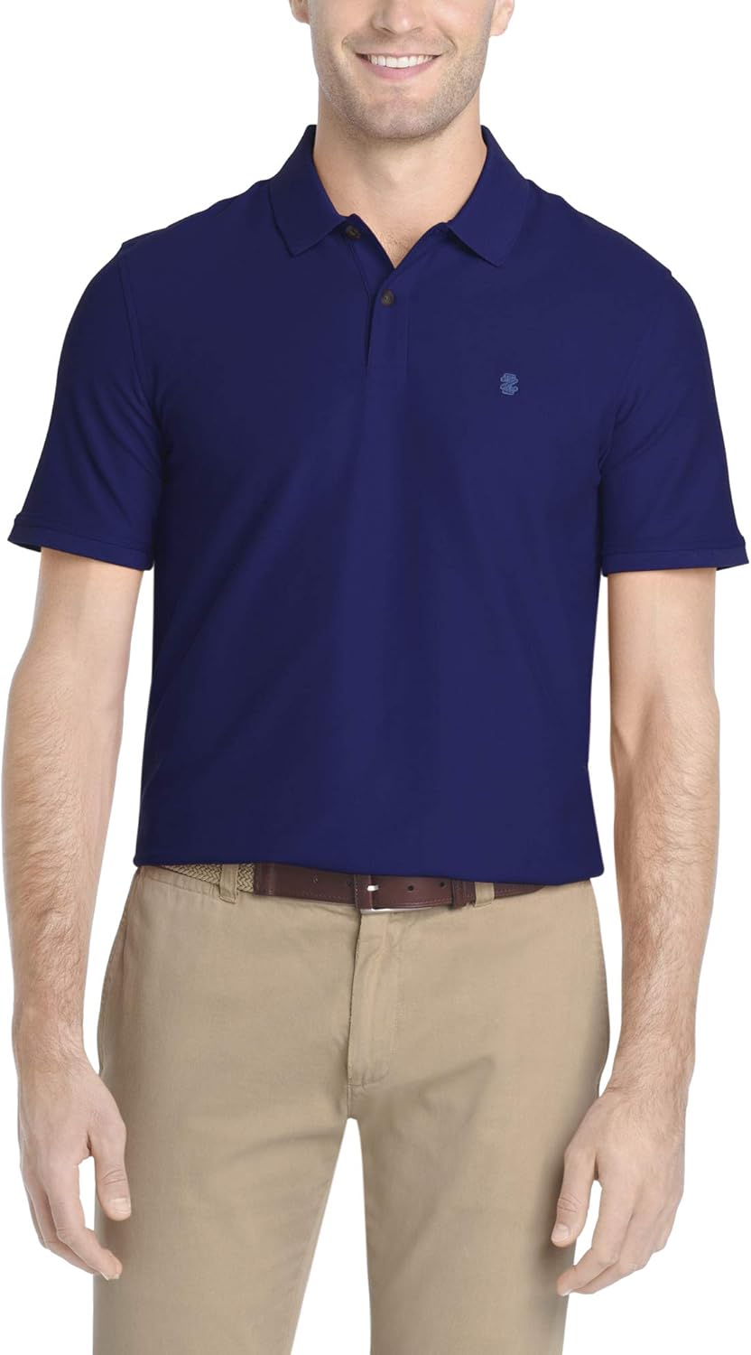 IZOD Men's Advantage Performance Short Sleeve Solid Polo at  Men’s Clothing store
