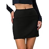 winkbay Women's Tennis Golf Skirt Casual High Waisted Split Hem Mini Athletic Workout Skort