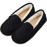 Vonair Womens Moccasin Slippers Cozy Memory Foam Slippers Indoor & Outdoor Fuzzy Slip On Warm House Shoes for Women