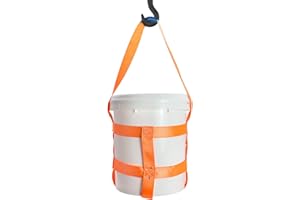 QWORK Durable Bucket Sling with Belly Bands for 5 Gallon Bucket, 200lbs Capacity