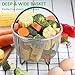 6qt Stainless Steel Steamer Basket Fits InstaPot Pressure Cooker Instant Pot Accessories with Silicone Scrubber Handle and Non-Slip Legs for Steaming Vegetables Fruits Eggs Meats