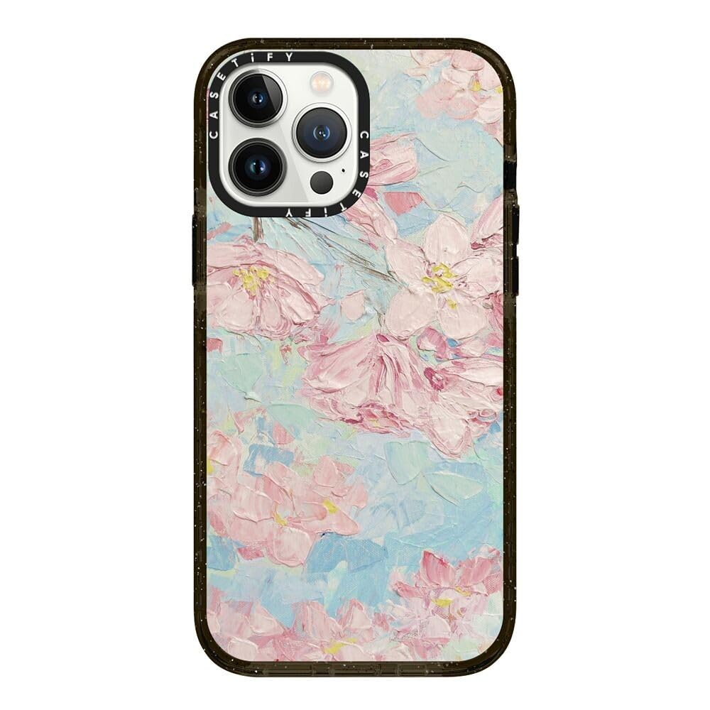 CASETiFY Impact Case for iPhone 13 Pro Max - Yoshino Cherry Blossoms - Clear Black Image CASETiFY Impact Case for iPhone 13 Pro Max - Yoshino Cherry Blossoms - Clear Black Image
