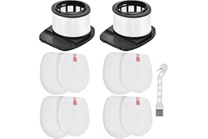 Leadaybetter Filter Replacement for Shark Rocket Pet Pro IZ162H IZ361H IZ362H IZ363HT IZ440H IZ441HBRN IZ462H IZ482H IZ483H Cordless Stick Vacuum, Part # XHF161H & 617FJ140