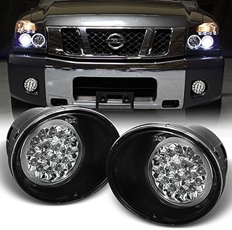 Amazon 日産 タイタン アルマダ クリアレンズ Led 運転 フォグライト ランプ スイッチ 配線付き フォグランプ 車 バイク