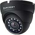 Amcrest Full HD 1080P 1920TVL Dome Outdoor Security Camera, 2MP 1920x1080, 3.6mm Lens 90° Viewing Angle, Black (REP-AMC1080DM36-B) (Renewed)
