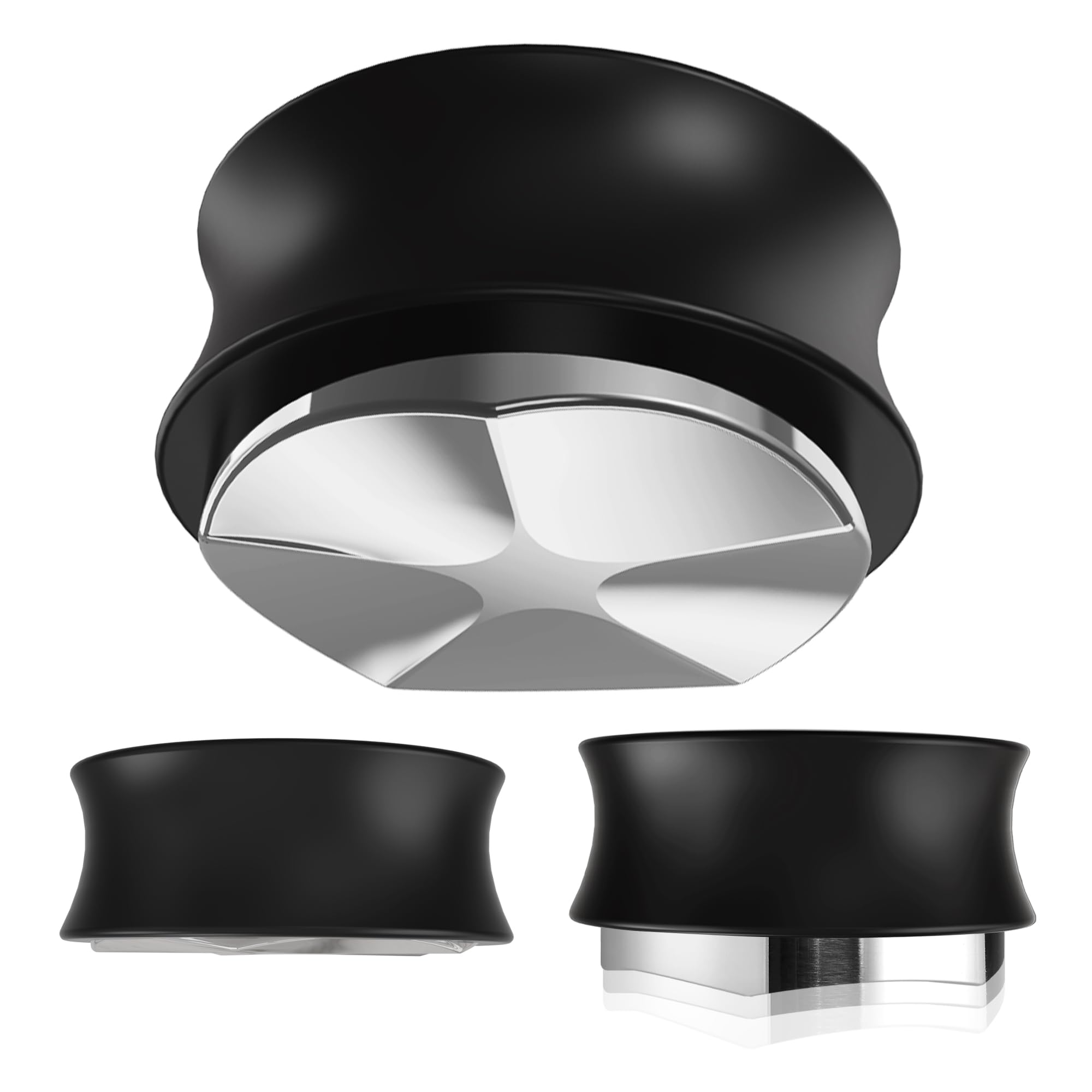 KYONANO Coffee Leveler, 58.5 mm Coffee Distributor, Gravity Distributor Tool, Coffee Distributor for 58 mm Portafilter, 304 Stainless Steel Base