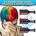 Hair Chalk Comb Temporary Hair Dye Hair Color Brush for Kids - 6 Colors Set of 3 pcs - Boys & Girls/Perfect Gift Idea