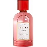 FELISA Majestic Rose Eau de Parfum (3.4 fl oz) – Long Lasting Vegan Floral Perfume, Sophisticated and Timeless Fragrance with Damask Rose, Patchouli, Ylang-Ylang and Fruity Lychee