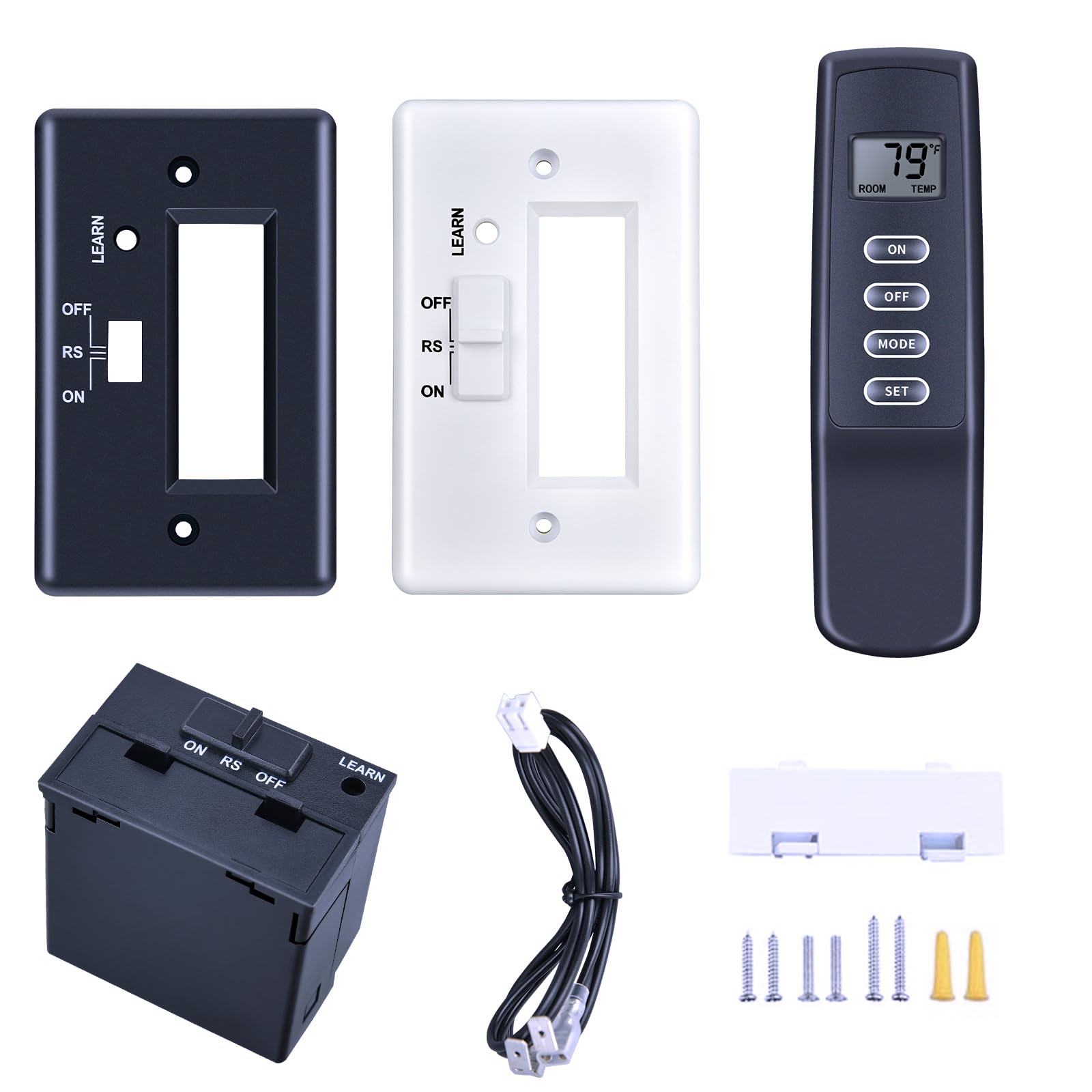 Photo 1 of Replacement Remote Control RCB04A for Skytech 1001TH A and Procom Millivolt Wireless On/Off, Thermostat Gas Fireplace Remote and Receiver Kit